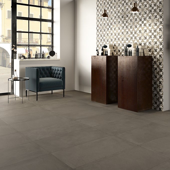 Keramische binnentegel CeraVision Citylife Tin 59,5x119,2x1cm - 1 01004107 citylife tin 60x120 sfeer - 13243
