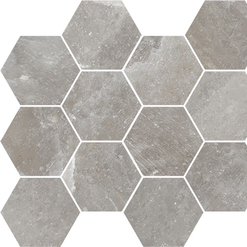 Keramische binnentegel CeraVision Salt Stone Ash Esagono 30x34x0,9cm - 1 09076087 salt stone ash esagono 30x34 stuk - 13274