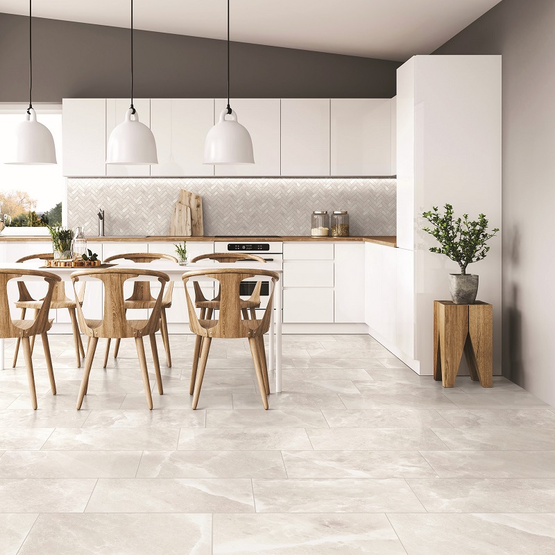 Keramische binnentegel CeraVision Salt Stone Ice Esagono 30x34x0,9cm - 1 09076090 salt stone ice cevron 30x30 sfeer 1 - 13277