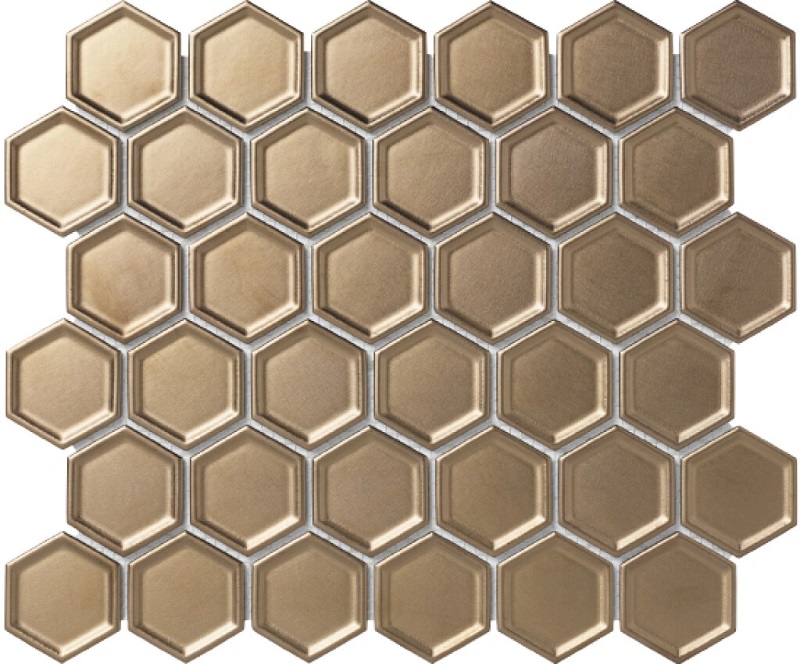 Keramische binnentegel CeraVision HAM-FK-7307 Bronze Metallic Moza&iuml;ek 28,1x32,5x0,8cm - 128575 1 00439307 ham fk 7307 bronze metallic 281x325 stuk - 17718