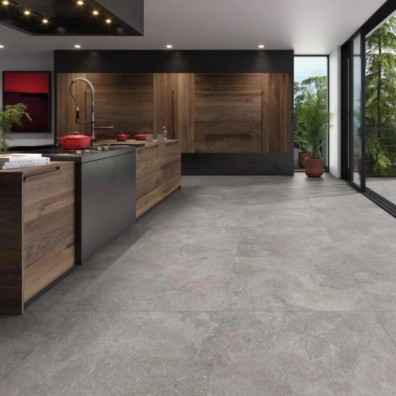 Keramische binnentegel CeraVision Blueslate Nature Mat 100x100x1cm - 129064 1 01041008 blueslate nature mat 100x100 sfeer 1 - 17776