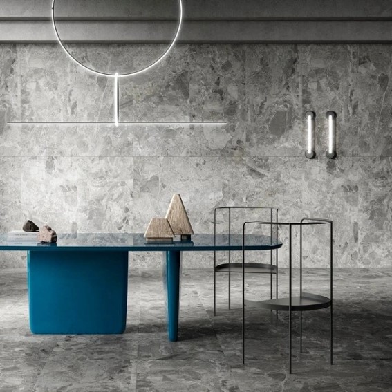 Keramische binnentegel CeraVision Mun Grey 59,5x119,2x1cm - 129103 1 09004113 mun grey 595x595 sfeer - 17730