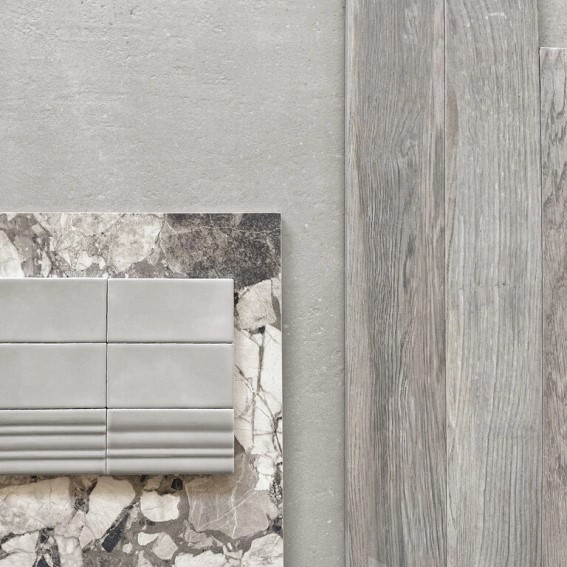 Keramische binnentegel CeraVision Glam Project Glamwood Cenere 20x120x1cm - 129351 1 01074001 glam project copico grey 60x120 sfeer - 17676