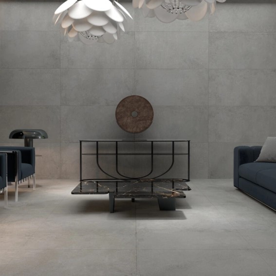 Keramische binnentegel CeraVision Integra Gray 60x120x1,05cm - 129842 1 01079012 integra gray 60x120 sfeer - 17785