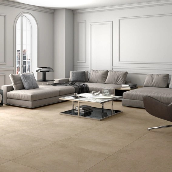 Keramische binnentegel CeraVision Integra Wall Greige 40x120x1,1cm - 129847 1 01079013 integra greige 60x60 sfeer - 19630