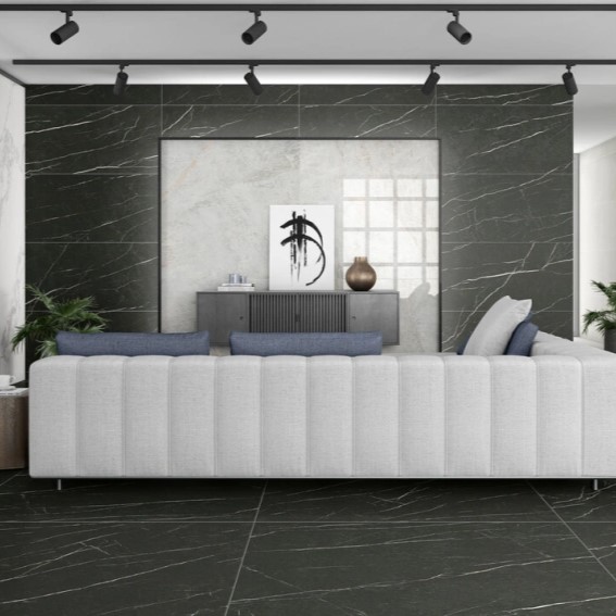 Keramische binnentegel CeraVision Elite Black 30x60x0,95cm - 130110 1 00279401 elite black 30x60 sfeer - 17652