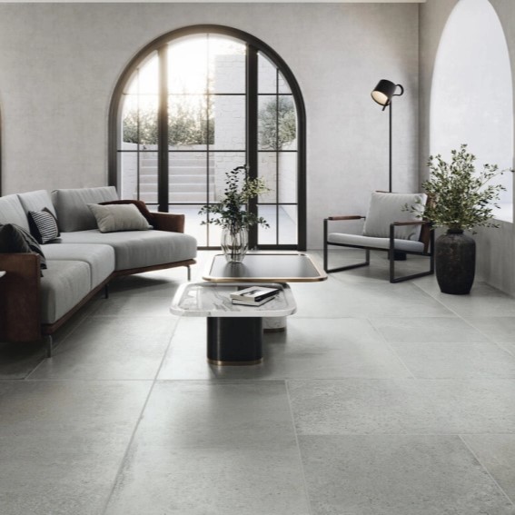 Keramische binnentegel CeraVision Antico Casale Cenere 120x120x0,89cm - 130332 1 01033008 antico casale cenere sfeer 1 - 17843