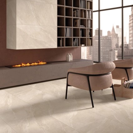 Keramische binnentegel CeraVision Ardesia Sabbia 60x60x0,9cm - 140517 1 01043004 ardesia sabbia 60x120 sfeer - 18458