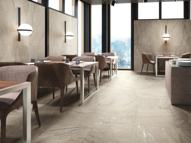 Keramische binnentegel CeraVision Mare Di Sabbia Beige Mat 60x120x0,9cm - 144728 1 01033012 mare di sabbia beige mat 60x120 sfeer 1 - 18595