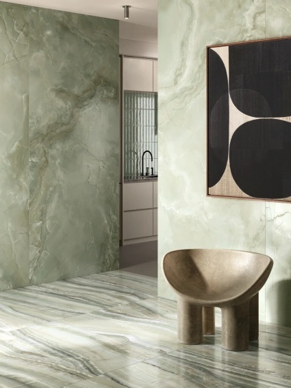 Keramische binnentegel CeraVision Venus Jade Cross 59,7x119,7x1cm - 145811 1 01004010 venus jade cross 59 5x119 2 sfeer - 19248