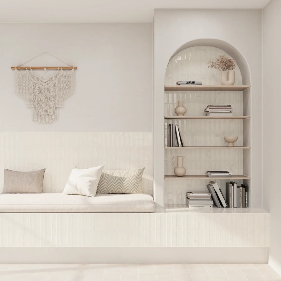 Keramische binnentegel CeraVision Glow Salt 5,2x16x0,85cm - 149141 1 00203026 glow salt 5 2x16 sfeer 1 - 19214