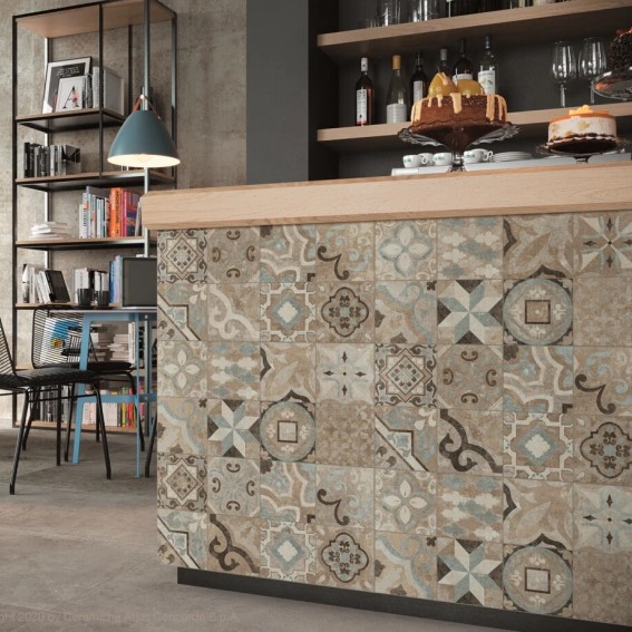 Keramische binnentegel CeraVision Codec Cementine Decor 30x60x0,8cm - 158552 1 09046009 codec cementine decor rtt 30x60 sfeer 1 1 - 22086