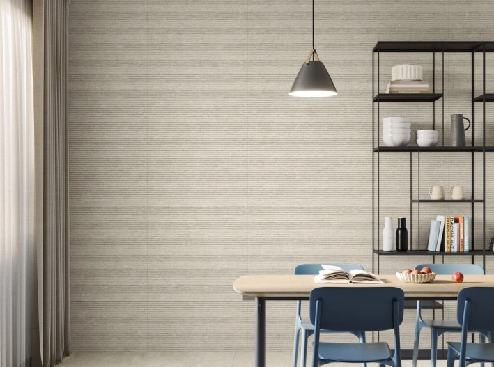 Keramische binnentegel CeraVision Duolith Wool Uneven 40x80x0,85cm - 158573 1 09046142 duolith wool uneven rtt 40x80 sfeer - 22139