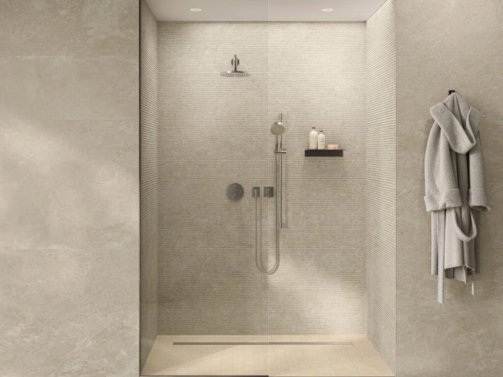 Keramische binnentegel CeraVision Duolith Ivory Uneven 40x80x0,85cm - 158574 1 09046143 duolith ivory uneven rtt 40x80 sfeer 1 - 22134