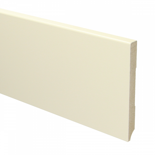 15926 MDF Moderne plint 120x12mm voorgelakt RAL 9001 - 15926 120x12 1 - 7799