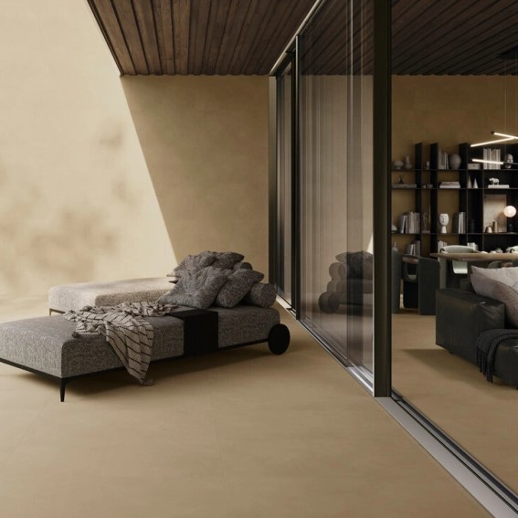 Keramische binnentegel CeraVision Origin Sand Trace 40x120x1,08cm - 159318 1 01010012 origin sand 60x120 sfeer - 22315