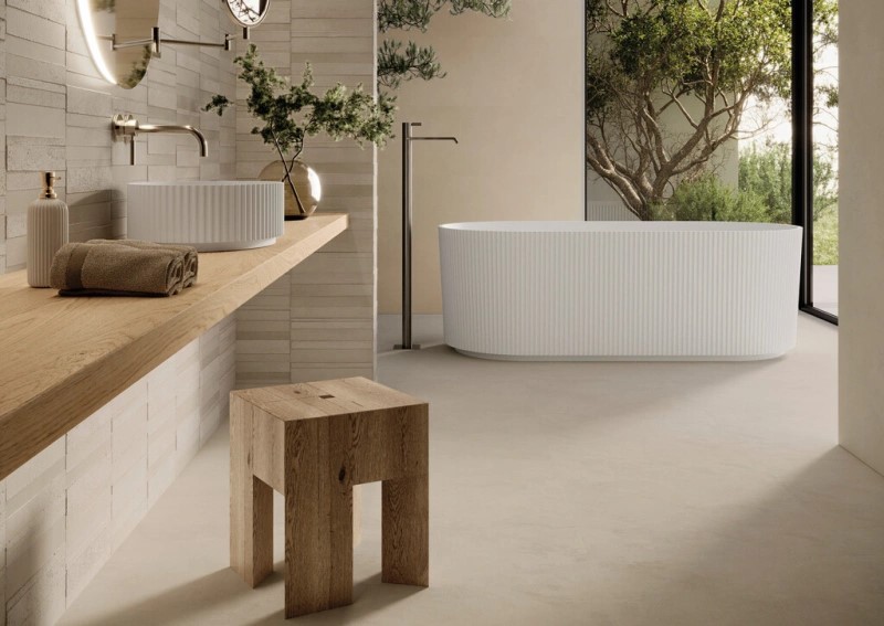 Keramische binnentegel CeraVision Origin Bone 40x120x1,08cm - 159326 1 00210014 origin bone rtt 40x120 sfeer - 22293