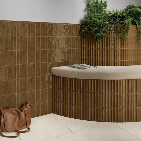 Keramische binnentegel CeraVision Nouvelle Toffee 3x16x0,85cm - 159362 1 00203034 nouvelle toffee 3x16 sfeer - 22251