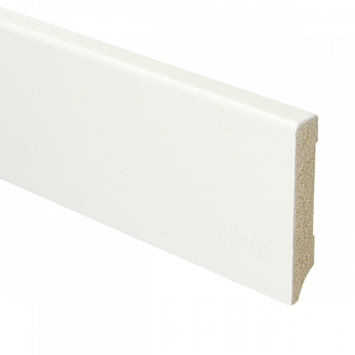 15948 MDF Moderne plint 70x12mm voorgelakt RAL 9016 - 15948 70x12 1 - 7848