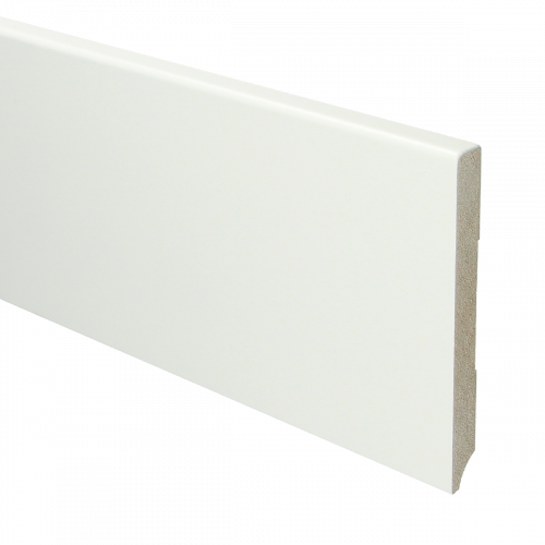 15950 MDF Moderne plint 120x12mm voorgelakt RAL 9016 - 15950 120x12 1 - 7852