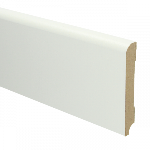 16014 MDF Koloniale plint 120x18mm wit voorgelakt RAL 9010 - 16014 koloniaal 120x18 1 - 8089