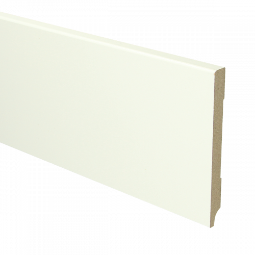 16029 MDF Moderne plint 120x12mm wit voorgelakt RAL 9010 - 16029 120x12 1 - 8100