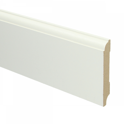 16050 MDF Eigentijdse plint 90x18mm wit voorgelakt RAL 9010 - 16050 eigentijds 90x18 1 - 7916