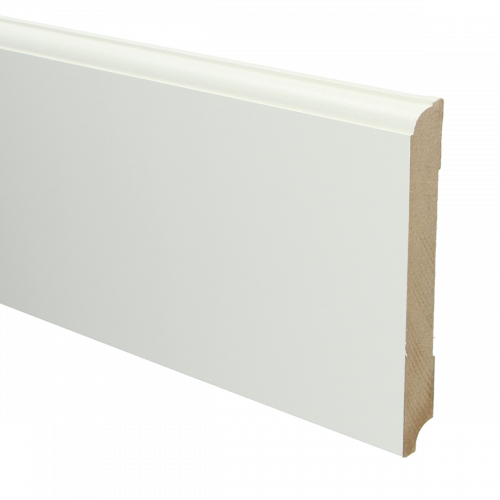 16051 MDF Eigentijdse plint 150x18mm wit voorgelakt RAL 9010 - 16051 eigentijds 150x18 1 - 7922