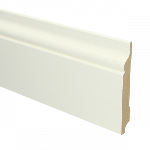 16053 MDF Romantische plint 120x15mm wit voorgelakt RAL 9010 - 16053 romantisch 120x15 1 - 8149