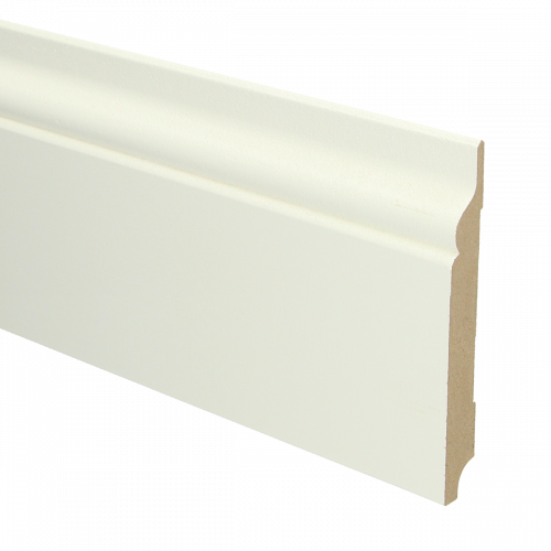 16055 MDF Romantische plint 150x18mm wit voorgelakt RAL 9010 - 16055 romantisch 150x18 1 - 8151
