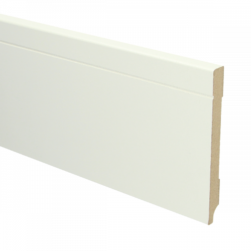 16092 MDF Tijdloze plint 120x12mm wit voorgelakt RAL 9010 - 16092 tijdloos 120x12 1 - 8157