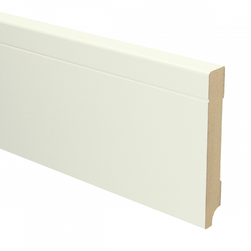 16097 MDF Tijdloze plint 120x18mm wit voorgelakt RAL 9010 - 16097 tijdloos 120x18 1 - 8162
