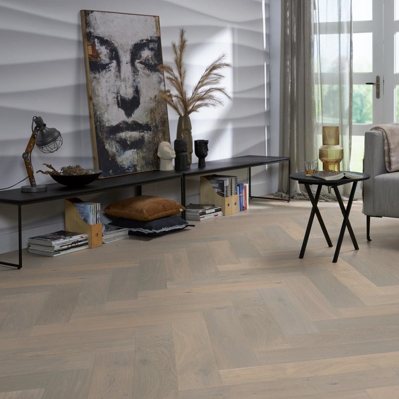 Floorlife Parket Beverly Hills visgraat rustiek dubbel gerookt wit geolied 4104 5096750519 - 5096750519 110153 ac14 - 16801