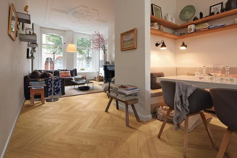 MeisterParquet. longlife PS500 Visgraat Eik harmonisch 09000 - 9000 ps500 ultramattlackiert ambiente - Meister PS500 09000