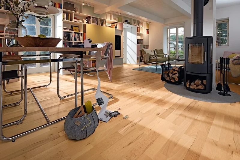 MeisterParquet. longlife PC200 Beuk levendig gestoomd 09046 - 9046 pc200 ultramattlackiert ambiente r01 - Meister PC200 09046
