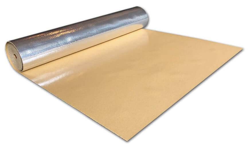 AcoustiMax ondervloer voor laminaat en lamel parket - Acoustimax 2 8mm pu rubber 100cm br 10m 2 - 2402