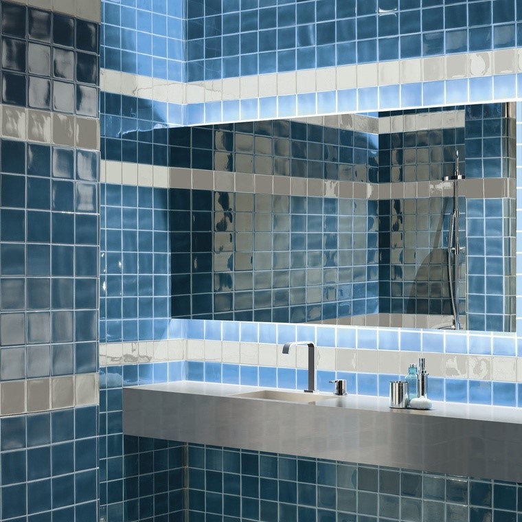 Keramische binnentegel Michel Oprey Azulejos Atelier Petroleo 10x10x1cm - Azulejos petroleo sfeer 1 - 16752