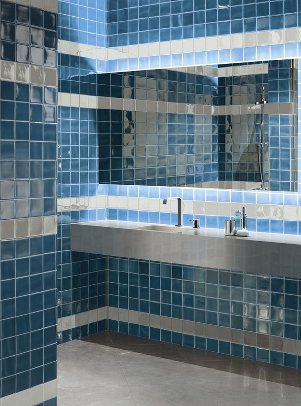 Keramische binnentegel Michel Oprey Azulejos Atelier Petroleo 10x10x1cm - Azulejos petroleo sfeer - 16752
