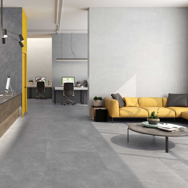 Keramische binnentegel CeraVision B-Stone Outline Ceniza Decor 25x75x1,01cm - B stone outline ceniza decor sfeer - 13225