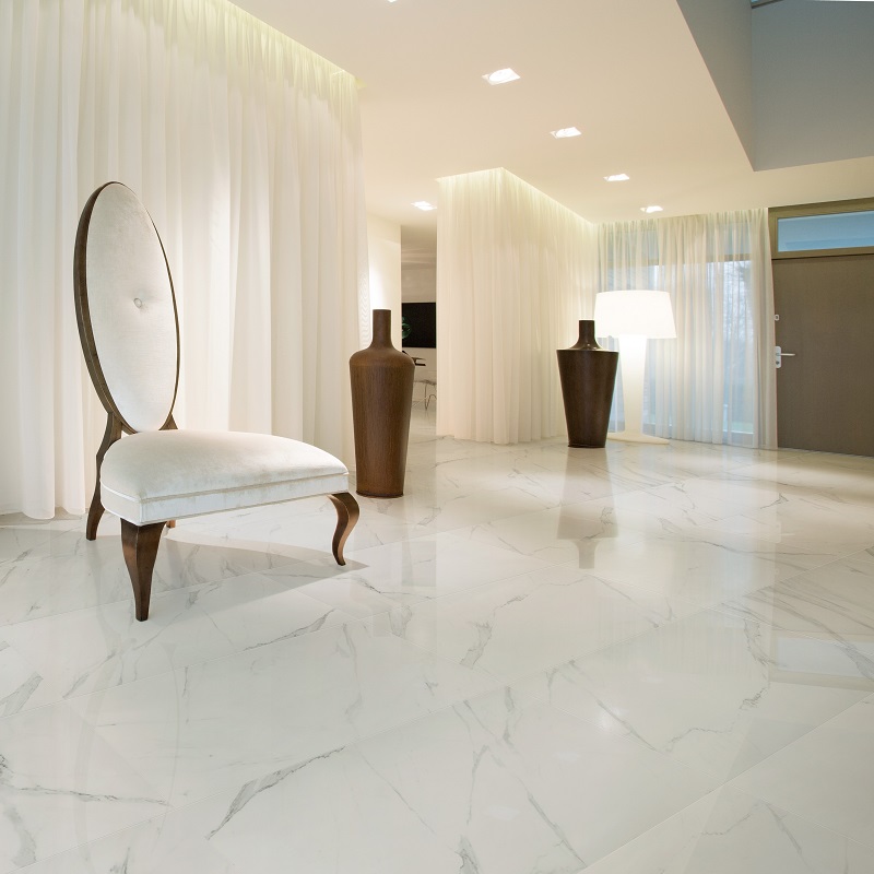 Keramische binnentegel CeraVision Baranello White Mat 33,3x100x0,7cm - Baranello sfeer 2 - 13805