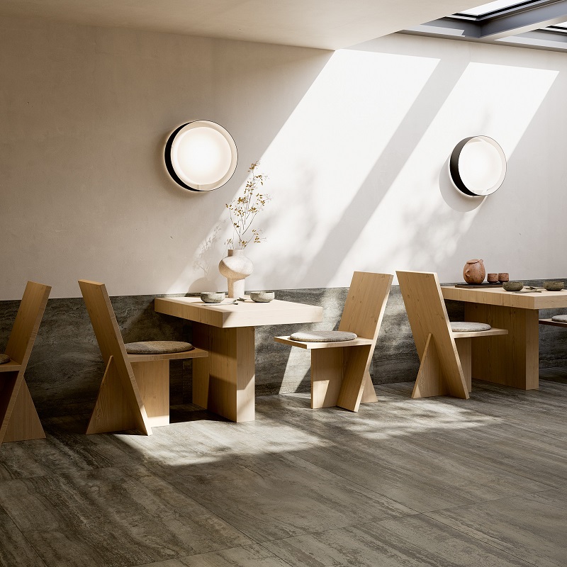 Keramische binnentegel Michel Oprey Coem Touch Vein Brown naturale 60,4x60,4x0,9cm - Ceramiche coem touch stone vein brown 75x149 7 levigato matt ret 1 - 20625