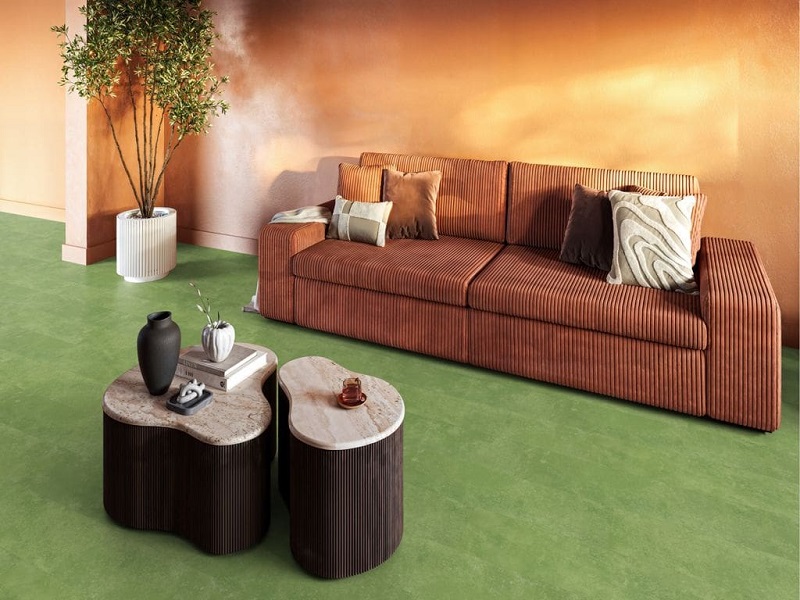 Floorlife Finsbury dryback green (plak PVC) 8560203019 - Floorlife finsbury dryback green plak pvc 8560203019 sfeer - 21431