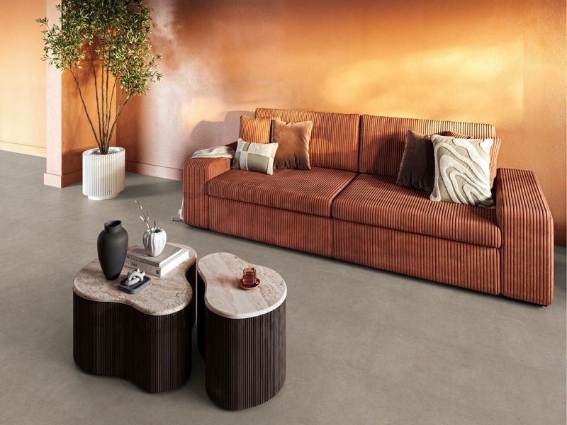 Ambiant Cerino click SRC light grey 6043103519 - Floorlife highbury dryback light grey plak pvc 6040100519 sfeer - 21701