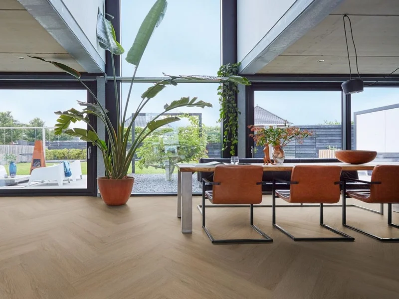 Floorlife YUP Mayfair herringbone dryback dark oak 7920301519 - Floorlife yup mayfair herringbone dryback dark oak 7920301519 sfeer - 7920301519