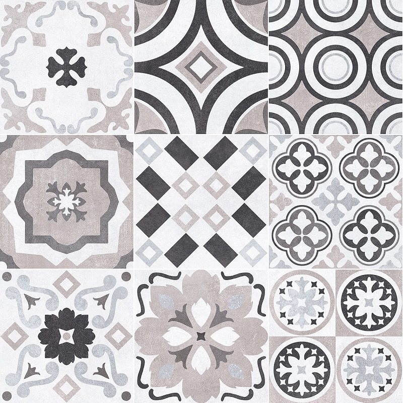 Keramische binnentegel Michel Oprey Sintesi Flow Mix Trend D&eacute;cor 20x20x0,82cm - Flow 200 mix trend dec sviluppo 1 - 18289