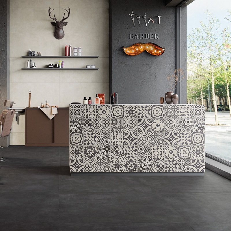 Keramische binnentegel Michel Oprey Sintesi Flow Mix Classic D&eacute;cor 20x20x0,82cm - Flow black 121 ret white 60121 ret classic 200 shop 6 - 18286