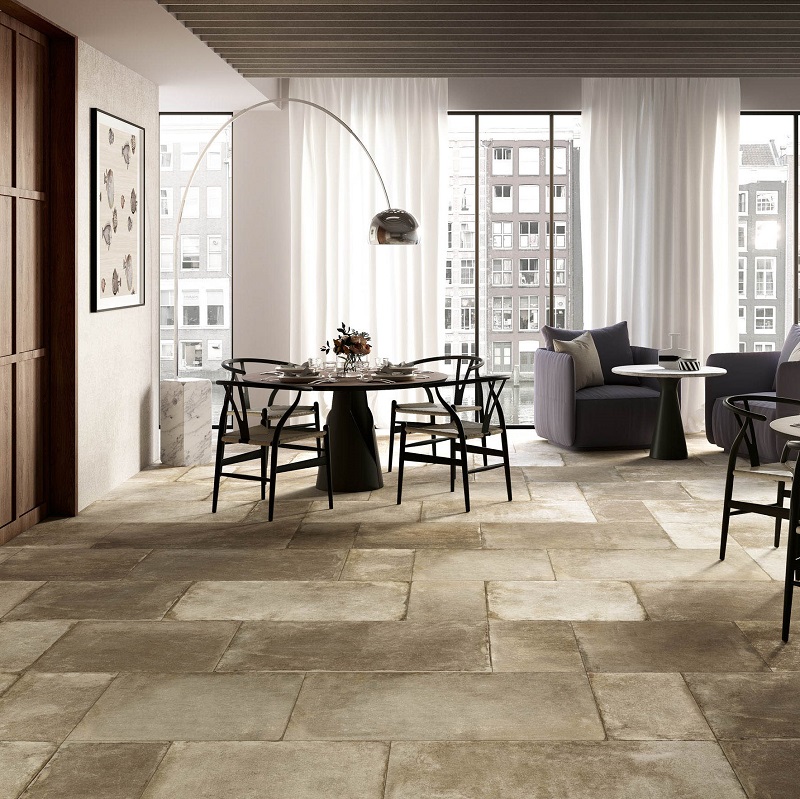 Keramische binnentegel Michel Oprey Fioranese French Vintage Sand naturale 60,4x60,4x1cm - French vintage sand 1 - 18311