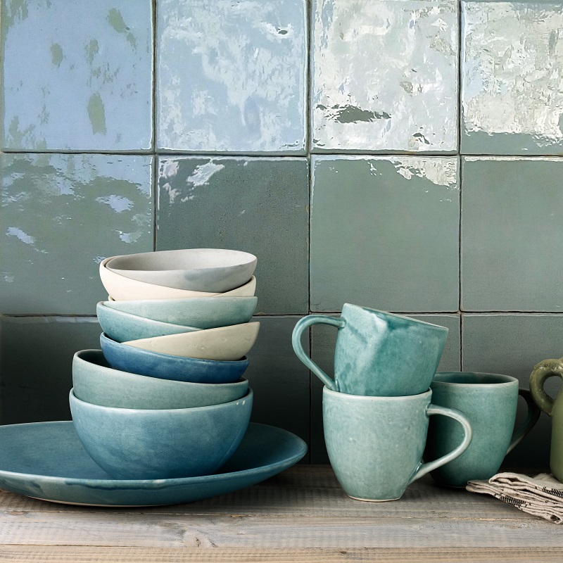 Keramische binnentegel CeraVision Zel Tetuan Teal 13x13x1cm - G00272101 13x13 zel tetuan teal sfeer - 13789
