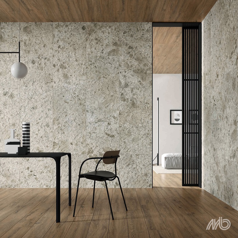 Keramische binnentegel Ariostea Fragmenta Full Body Grigio Luminoso Strutturato 60x120x1cm - Grigio luminoso 3 - 20775