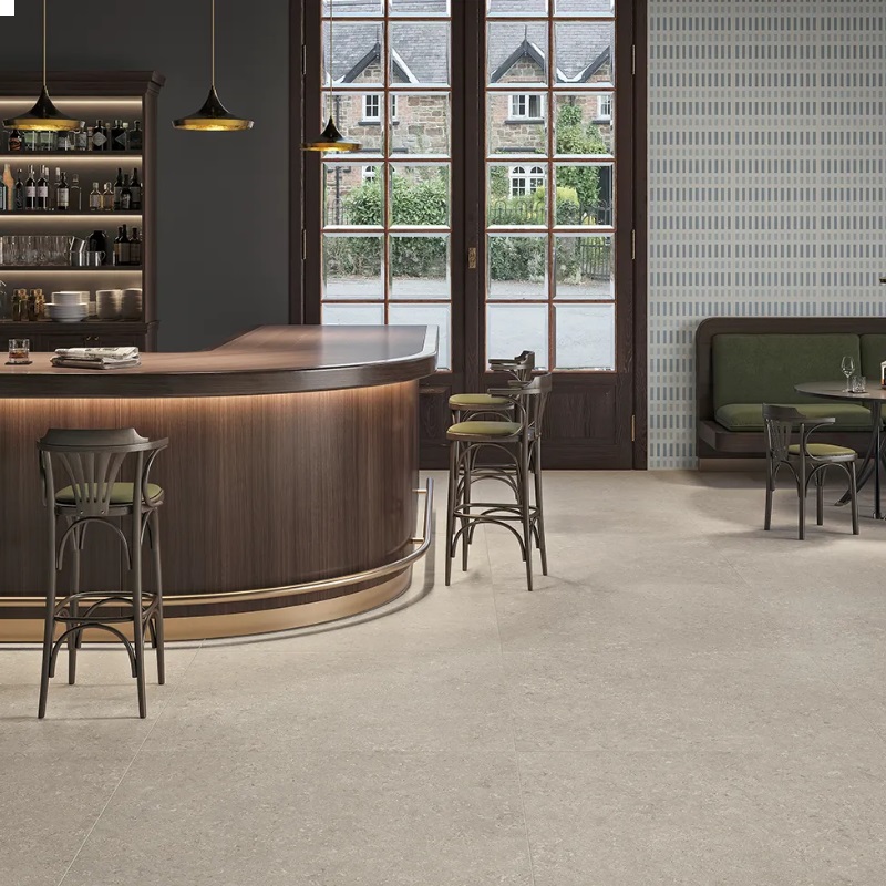 Keramische binnentegel Michel Oprey Keope Heritage Grey spazzolato 120x120x0,9cm - Heritage grey sfeer 1 - 18397